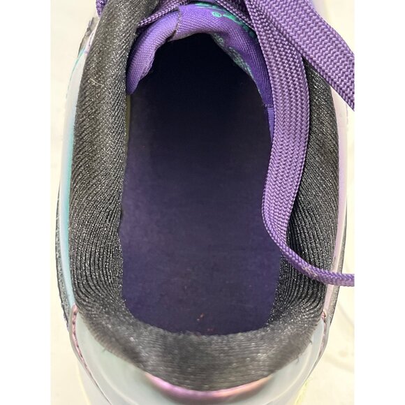 Nike Air Force 1 Boy's Blue Holographic Low Top Sneakers Size 5Y SKU 6115 - Picture 6 of 8